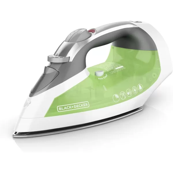 BLACK+DECKER ICR07X Xpress Steam Cord Reel Iron, White/Red, 10.4" x 13" x 12"