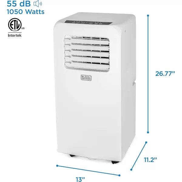 BLACK+DECKER 10,000 BTU Portable Air Conditioner with Remote Control, White
