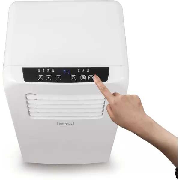 BLACK+DECKER 10,000 BTU Portable Air Conditioner with Remote Control, White