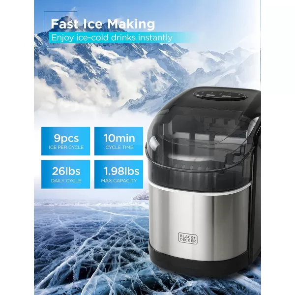 BLACK+DECKER 26 lb. Capacity Ice Maker