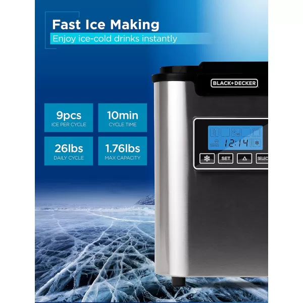 BLACK+DECKER 26 lb. Capacity Ice Maker