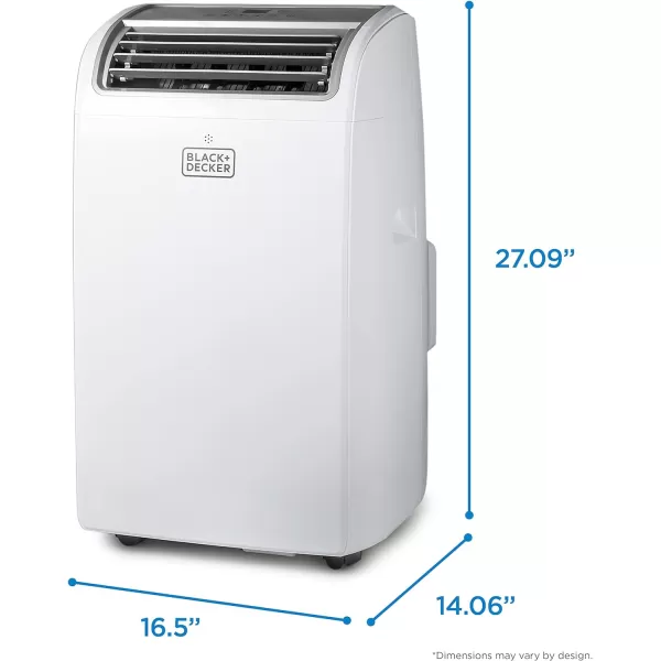 BLACK+DECKER 10,000 BTU Portable Air Conditioner up to 450 Sq.Ft. with Remote Control,White