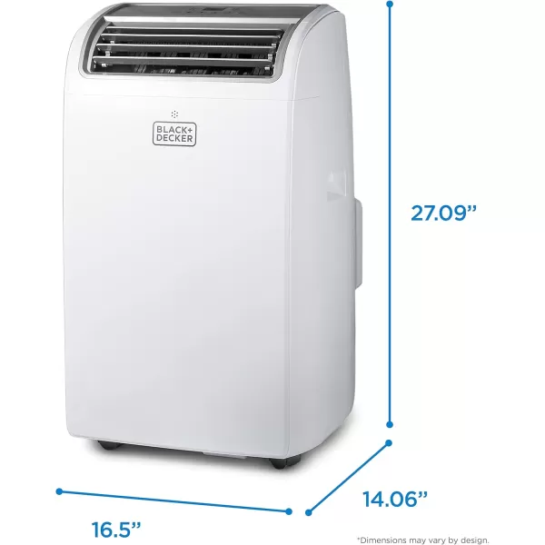 BLACK+DECKER 10,000 BTU Portable Air Conditioner up to 450 Sq.Ft. with Remote Control,White