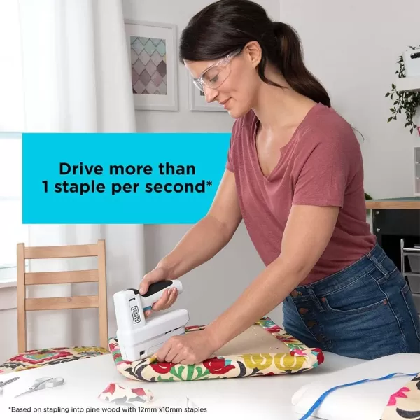 BLACK+DECKER 4V MAX Cordless Stapler, USB Rechargeable 