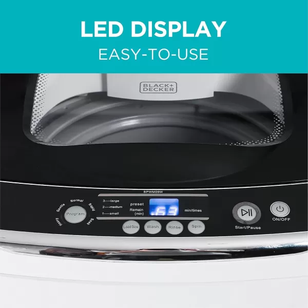 BLACK+DECKER BCD6W 6 Place Setting ENERGY STAR Portable Compact Countertop Dishwasher