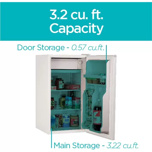 BLACK+DECKER BCRK17V Compact Refrigerator Energy Star Single Door Mini Fridge with Freezer, 1.7 Cubic Ft., VCM, Silver
