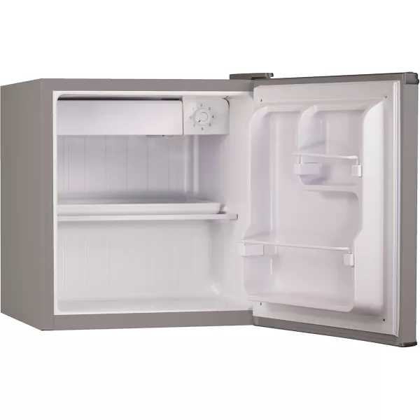 BLACK+DECKER BCRK17V Compact Refrigerator Energy Star Single Door Mini Fridge with Freezer, 1.7 Cubic Ft., VCM, Silver