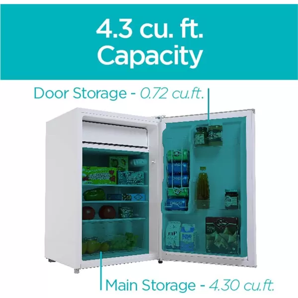 BLACK+DECKER BCRK17V Compact Refrigerator Energy Star Single Door Mini Fridge with Freezer, 1.7 Cubic Ft., VCM, Silver