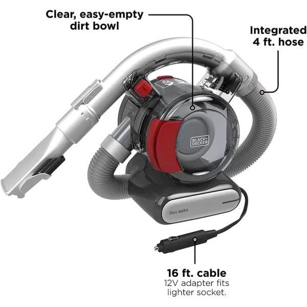 BLACK+DECKER BDH1200FVAV 12V Flexi Automotive Vacuum - Corded