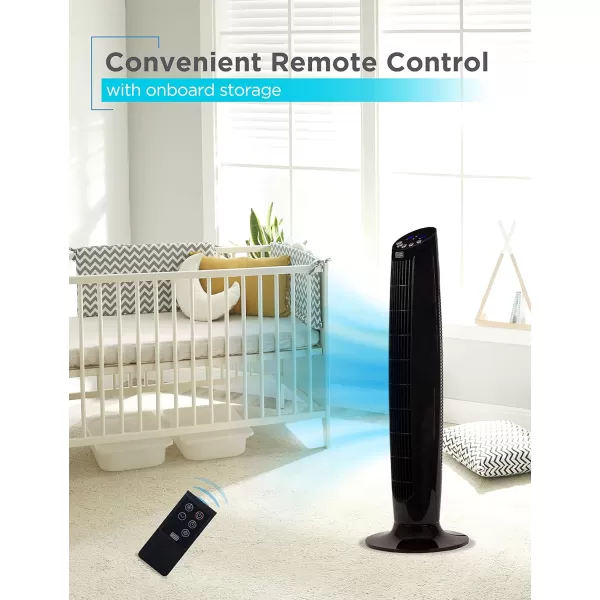 BLACK+DECKER BFTR36B 36 in. Quiet Digital Tower Fan with Remote