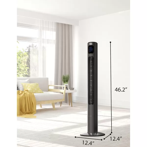 BLACK+DECKER BFTR36B 36 in. Quiet Digital Tower Fan with Remote