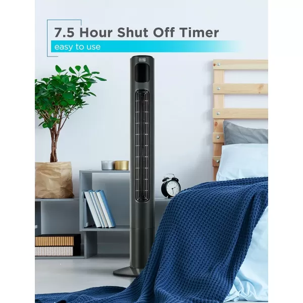 BLACK+DECKER BFTR36B 36 in. Quiet Digital Tower Fan with Remote