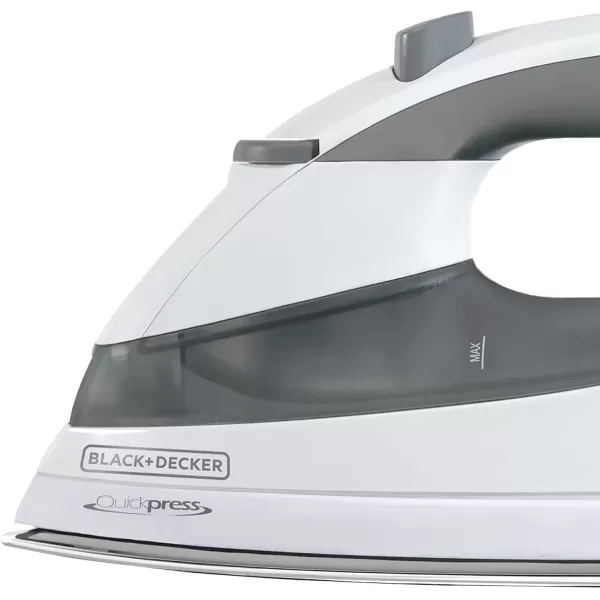 BLACK+DECKER Black &amp; Decker F976 Quickpress Iron with Smart Steam Technology, White/Silver