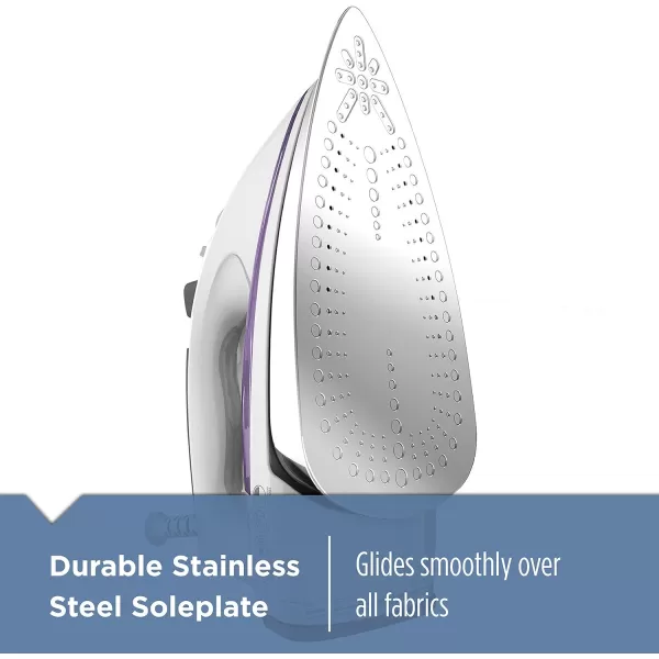 BLACK+DECKER Easy Steam Compact Iron, IR40V, Nonstick Plate, SmartSteam, Anti-Drip, Auto Shutoff