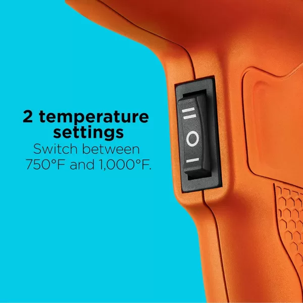 BLACK+DECKER Heat Gun, Corded, Dual Heat Settings up to 1000 Degrees, 1350 Watt 