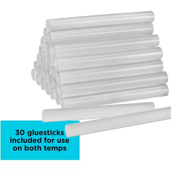 BLACK+DECKER Hot Glue Gun Kit, White 