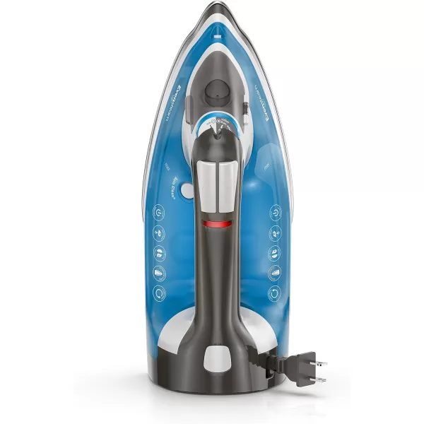 BLACK+DECKER ICR19XS One Step Steam Cord Reel Iron, Blue