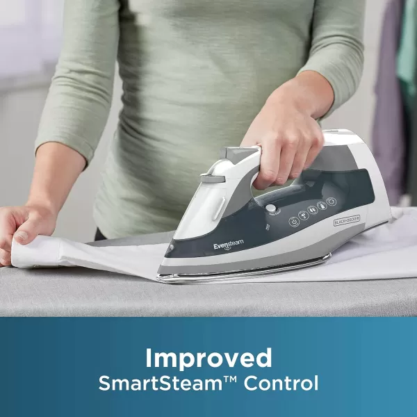 BLACK+DECKER ICR19XS One Step Steam Cord Reel Iron, Blue