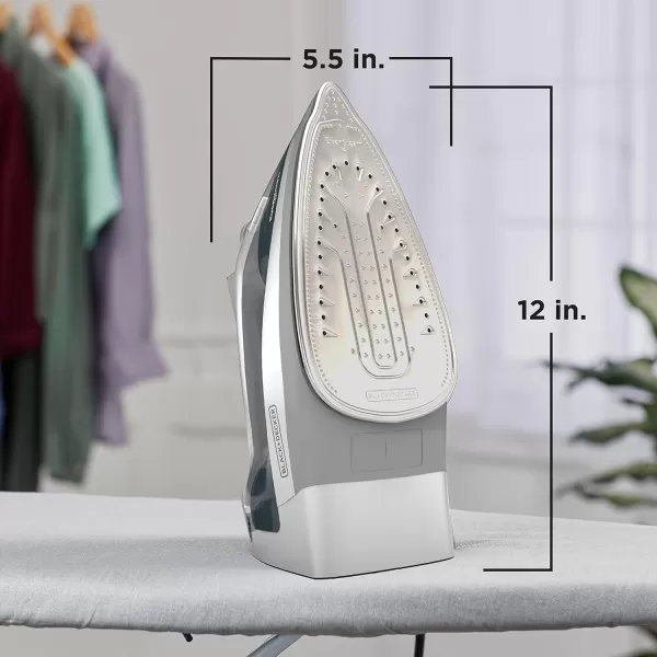 BLACK+DECKER ICR19XS One Step Steam Cord Reel Iron, Blue