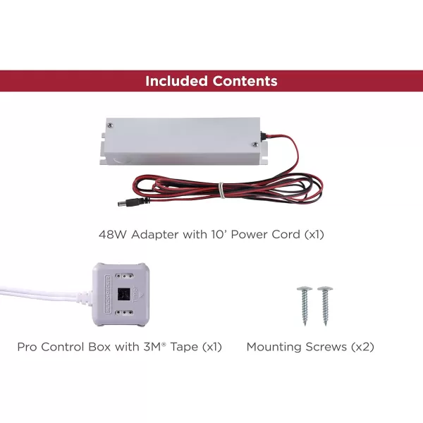 BLACK+DECKER LEDUC9-1WB Push Wire Under Cabinet Light Bar, Plug-in or Hardwire, 9", Warm White, Gray