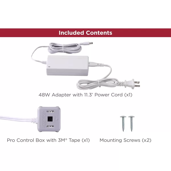 BLACK+DECKER LEDUC9-1WB Push Wire Under Cabinet Light Bar, Plug-in or Hardwire, 9", Warm White, Gray