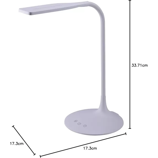 BLACK+DECKER Office Battery LED Desk Lamp, 12-5/8"H, White