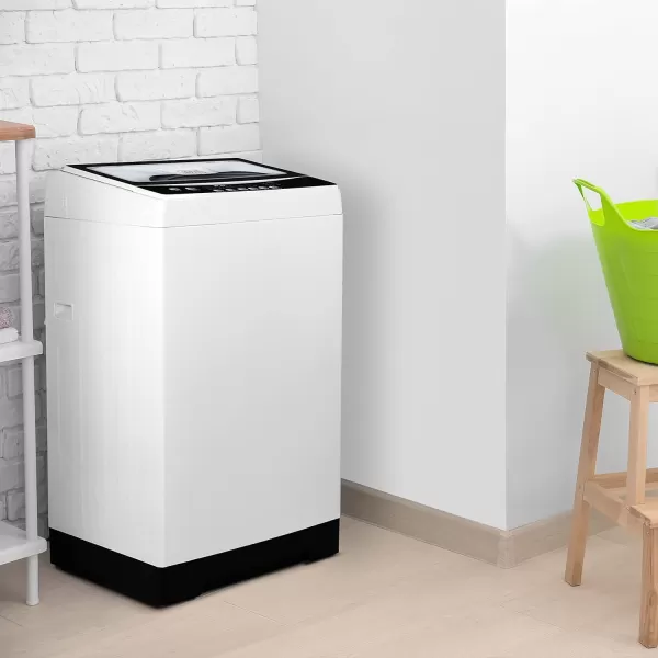 BLACK+DECKER Small Portable Washer, Washing Machine for Household Use, Portable Washer 0.9 Cu. Ft. with 5 Cycles, Transparent Lid &amp; LED Display