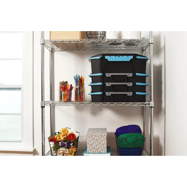 BLACK+DECKER Tool Organizer, 19”, Stackable Caddy, Portable System for Storing Tools and Craft Materials 