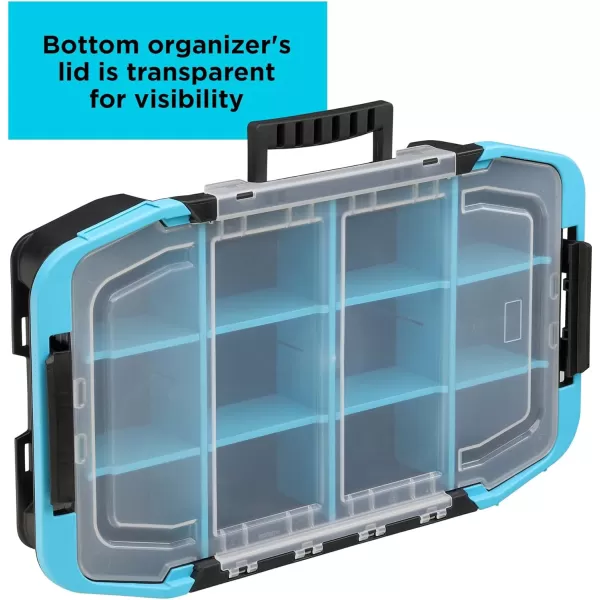 BLACK+DECKER Tool Organizer, 19”, Stackable Caddy, Portable System for Storing Tools and Craft Materials 