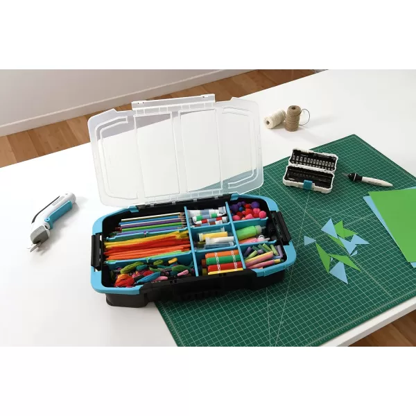 BLACK+DECKER Tool Organizer, 19”, Stackable Caddy, Portable System for Storing Tools and Craft Materials 