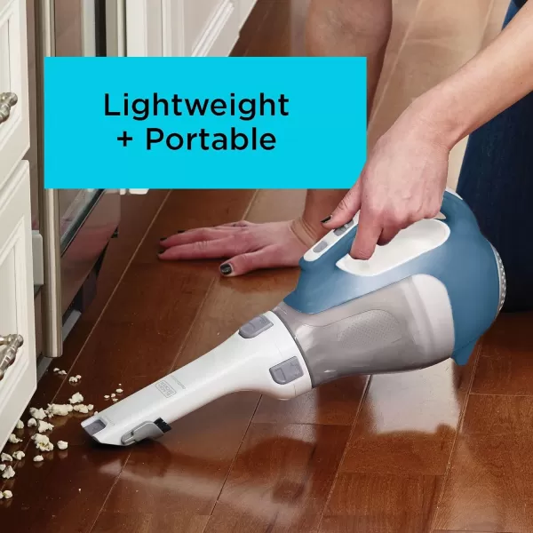 BLACK+DECKER dustbuster AdvancedClean Cordless Handheld Vacuum, Compact Home and Car Vacuum with Crevice Tool 