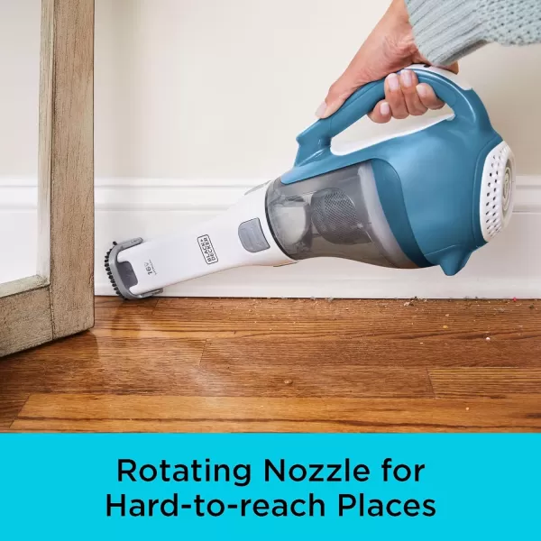 BLACK+DECKER dustbuster AdvancedClean Cordless Handheld Vacuum, Compact Home and Car Vacuum with Crevice Tool 