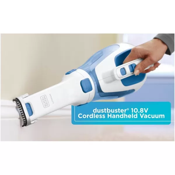 BLACK+DECKER dustbuster Handheld Vacuum, Cordless 10.8V, with Rotating and Extendable Nozzle 
