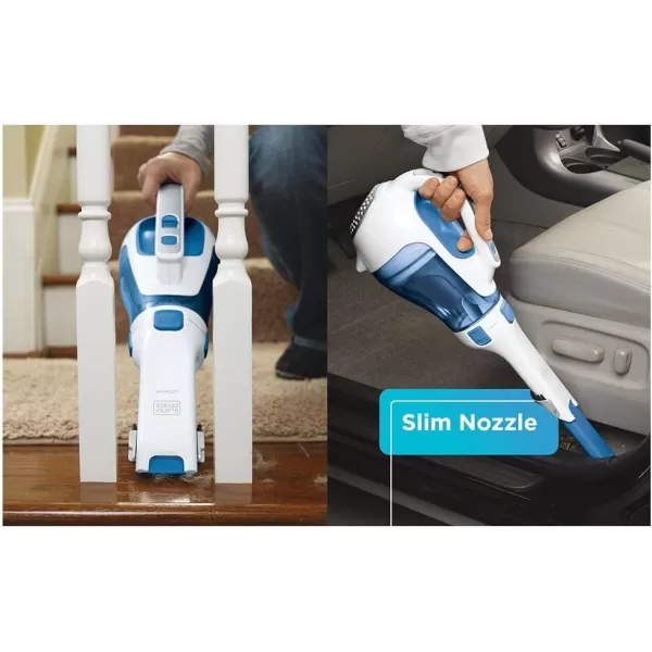 BLACK+DECKER dustbuster Handheld Vacuum, Cordless 10.8V, with Rotating and Extendable Nozzle 