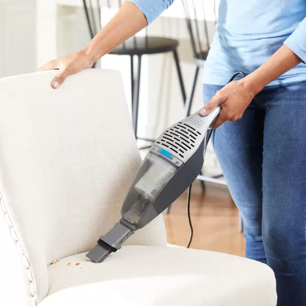 Black &amp; Decker BDST1609 3-in-1 Corded Lightweight Handheld Cleaner &amp; Stick Vacuum Cleaner, White with Aqua Blue
