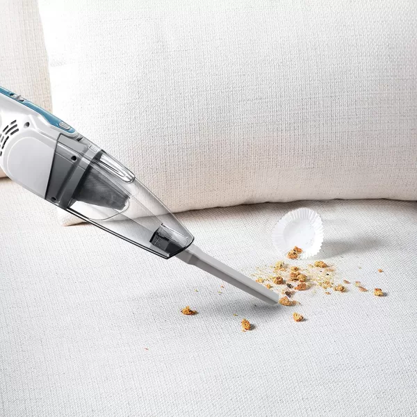 Black &amp; Decker BDST1609 3-in-1 Corded Lightweight Handheld Cleaner &amp; Stick Vacuum Cleaner, White with Aqua Blue