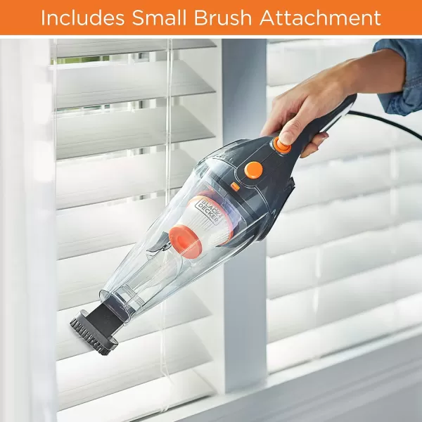 Black &amp; Decker BDST1609 3-in-1 Corded Lightweight Handheld Cleaner &amp; Stick Vacuum Cleaner, White with Aqua Blue