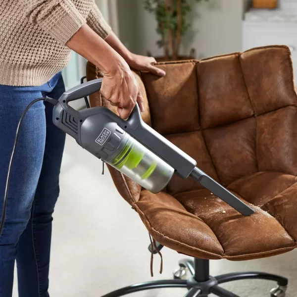 Black &amp; Decker BDST1609 3-in-1 Corded Lightweight Handheld Cleaner &amp; Stick Vacuum Cleaner, White with Aqua Blue