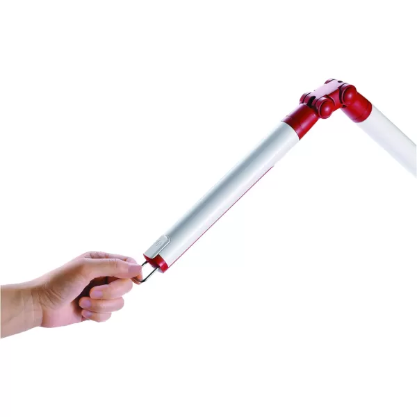 Black and Decker LED10ARC-WHTRED PureOptics Summit Flex Ultra Reach 10W Flicker-Free Natural Daylight LED Desk Lamp with USB Charging Port, 6 Dimming Levels , 26.0" x 6.0" x 29.5", White/Red