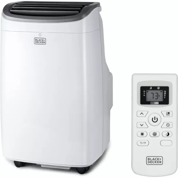 BLACK+DECKER 10,000 BTU Portable Air Conditioner up to 450 Sq.Ft. with Remote Control,White