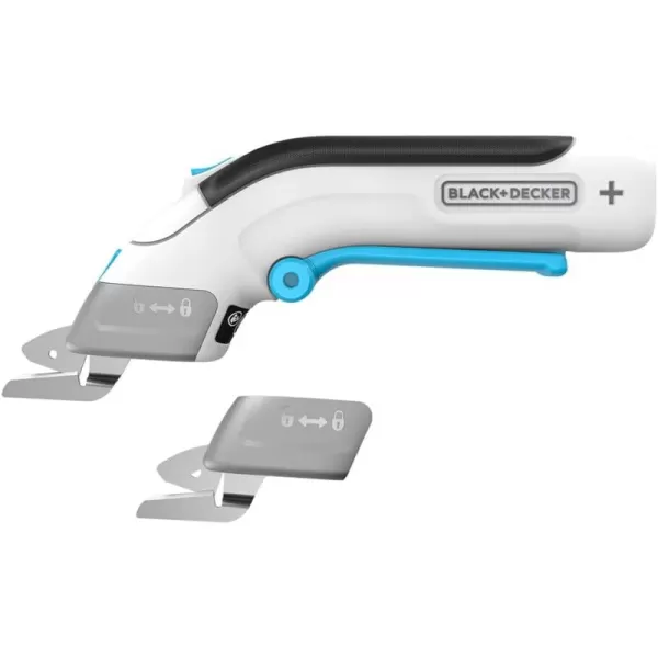 BLACK+DECKER 4V MAX Electric Fabric Scissors, Cordless, USB Rechargeable , White
