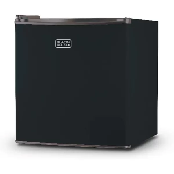 BLACK+DECKER BCRK17B Compact Refrigerator Energy Star Single Door Mini Fridge with Freezer, 1.7 Cubic Feet, Black