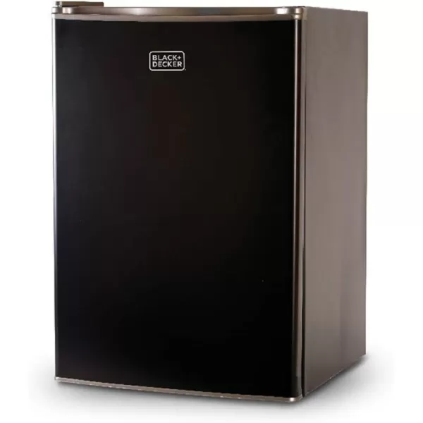 BLACK+DECKER BCRK17V Compact Refrigerator Energy Star Single Door Mini Fridge with Freezer, 1.7 Cubic Ft., VCM, Silver
