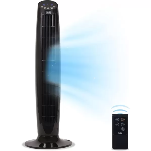 BLACK+DECKER BFTR36B 36 in. Quiet Digital Tower Fan with Remote