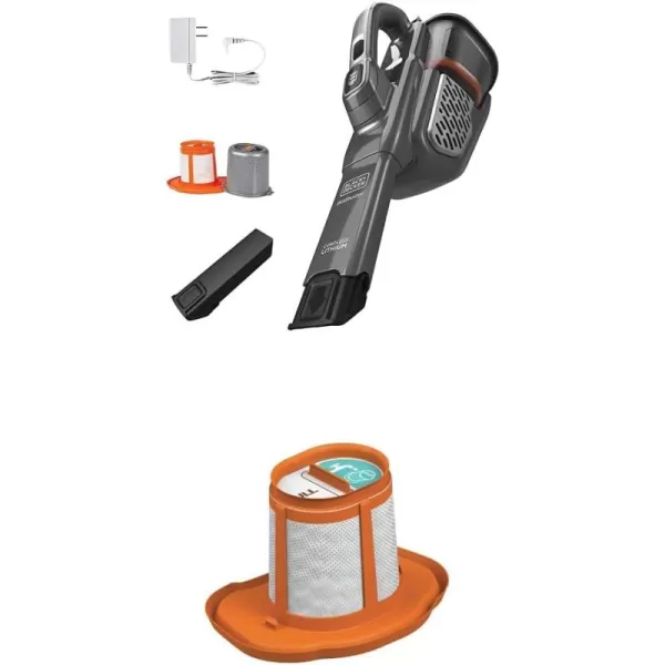 BLACK+DECKER Dusbuster Handheld Vacuum, Cordless, Gray 