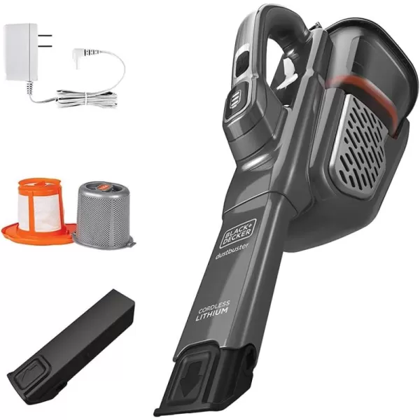 BLACK+DECKER Dusbuster Handheld Vacuum, Cordless, Gray 