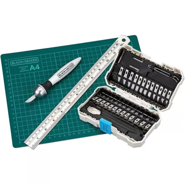 BLACK+DECKER Hobby Knife Kit, 26 Blades 