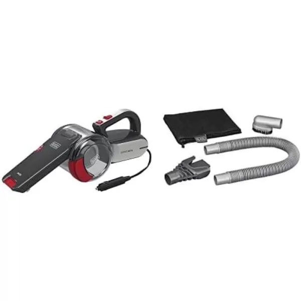 BLACK+DECKER Pivot Vac 12V DC Car Handheld Vacuum, Black 