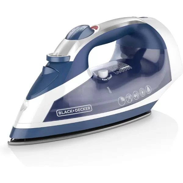 BLACK+DECKER Xpress Steam™ Cord Reel Iron with Nonstick Soleplate, Blue, ICR16X