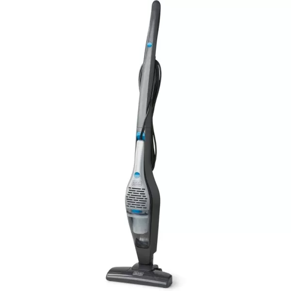 Black &amp; Decker BDST1609 3-in-1 Corded Lightweight Handheld Cleaner &amp; Stick Vacuum Cleaner, White with Aqua Blue